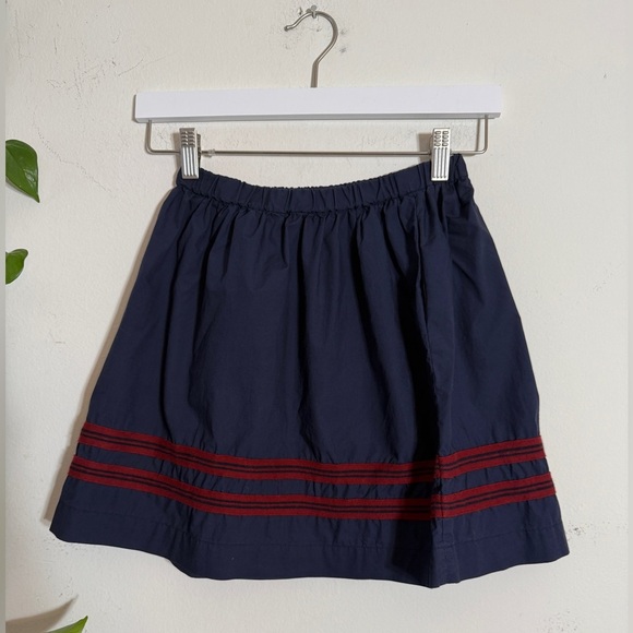 Crewcuts Navy Blue Elastic Waist Pull on Cotton Popplin Skirt with pockets! 12 - Picture 2 of 5